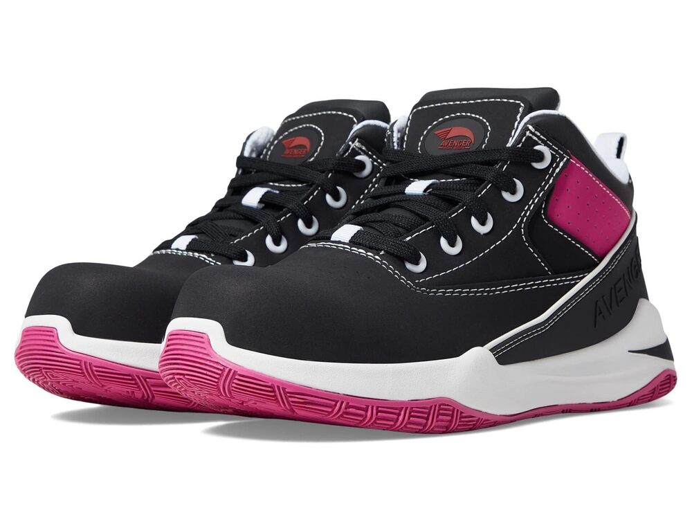 AVENGER WORK BOOTS REACTION WOMEN’S SHOES - ACTION NUBUCK UPPER - LACE CLOSURE -